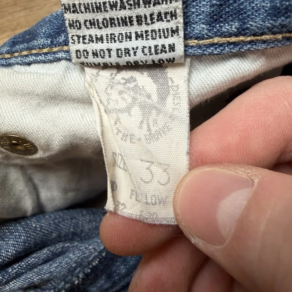 Vintage Diesel Fellow Jeans Men 30x30 Blue Straight Leg Distressed Italy (Tag33)